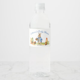 Etiqueta Para Botella De Agua Peter rabbit caída baby ducha vajilla