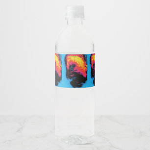 Etiqueta Para Botella De Agua pimienta y plástico silenciado
