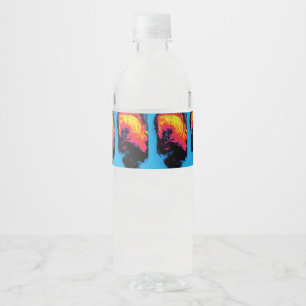 Etiqueta Para Botella De Agua pimienta y plástico silenciado