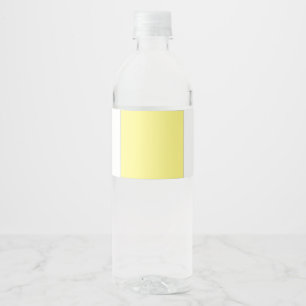 Etiqueta Para Botella De Agua Plano gris color sólido simple tirar regalo de alm