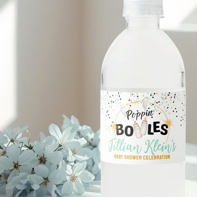 Etiqueta Para Botella De Agua Poppin' Bottles Water Bottle Label (Subido por el creador)