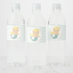 Etiquetas para botellas de agua con texto en inglés It's a Girl, color  rosa y dorado, 24 calcomanías