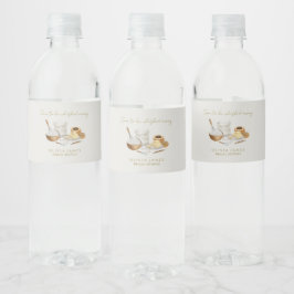 Etiqueta Para Botella De Agua Pronto se le retirará la ducha de novia