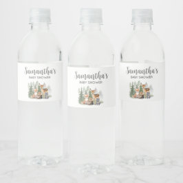 Etiqueta Para Botella De Agua Que comience la aventura Baby Shower 