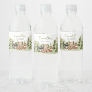 Etiqueta Para Botella De Agua Que la aventura empiece Baby Shower