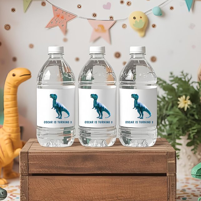 Etiqueta Para Botella De Agua RAWR bajo las luces el cumpleaños de invierno de l (Subido por el creador)