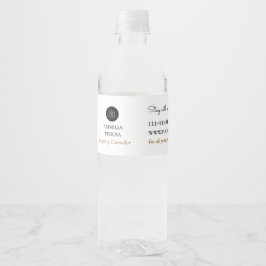 Etiqueta Para Botella De Agua Real Estate Logo Business Promo QR label