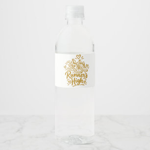 Etiqueta Para Botella De Agua Regalo adorable para corredor con subidón