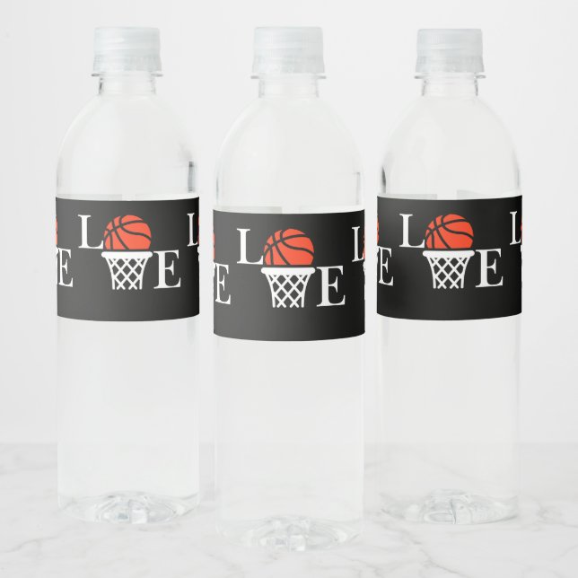 Etiqueta Para Botella De Agua Regalo de cumpleaños de baloncesto, jugador Chica  (Botellas)