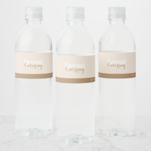 Etiqueta Para Botella De Agua Restauración Gourmet