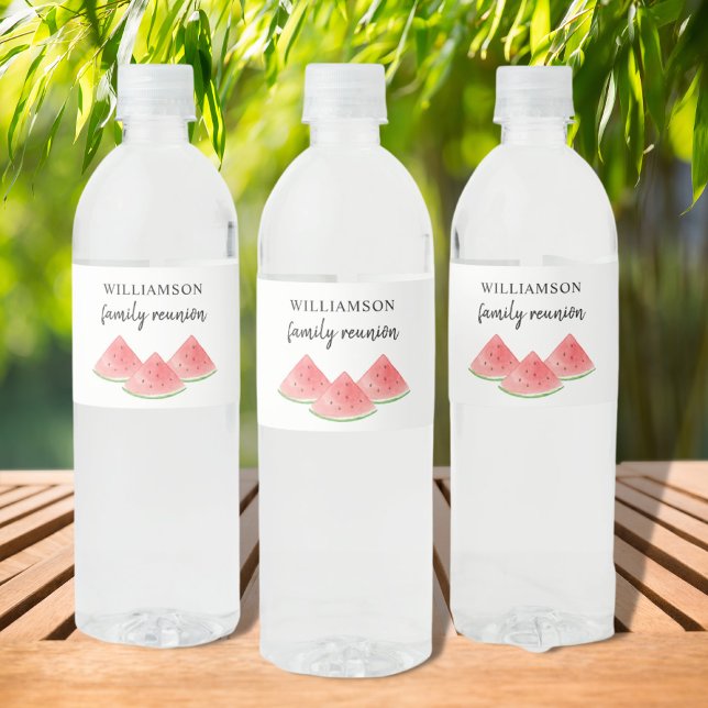 Etiqueta Para Botella De Agua Reunión familiar (Subido por el creador)