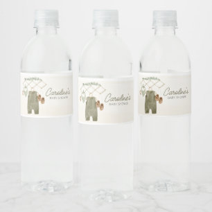 Etiqueta Para Botella De Agua Ropa de bebé Boho Boy Baby Shower