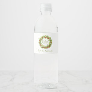 Etiqueta Para Botella De Agua Salad Bliss