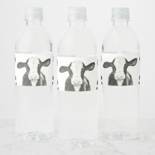 Etiqueta Para Botella De Agua Santo Vaca Soy un cumpleaños de impresión de vacas