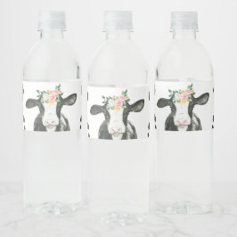 Etiqueta Para Botella De Agua Santo Vaca Soy un cumpleaños de impresión de vacas