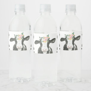 Etiqueta Para Botella De Agua Santo Vaca Soy un cumpleaños de impresión de vacas