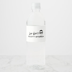 Etiqueta Para Botella De Agua Scott Storch