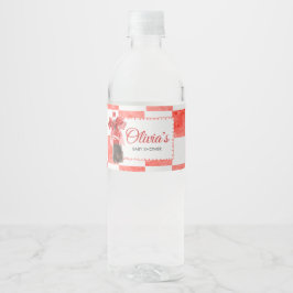 Etiqueta Para Botella De Agua She's Ready to Pop Baby Shower