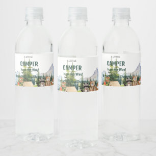 Etiqueta Para Botella De Agua Signo de bienvenida para la ducha de un animal de