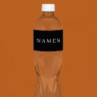 Simple Negro Personalizado Agrega Tu Nombre Elegan