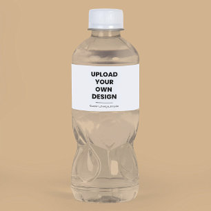 Etiqueta Para Botella De Agua Sube tu propio diseño aquí Plantilla personaliza