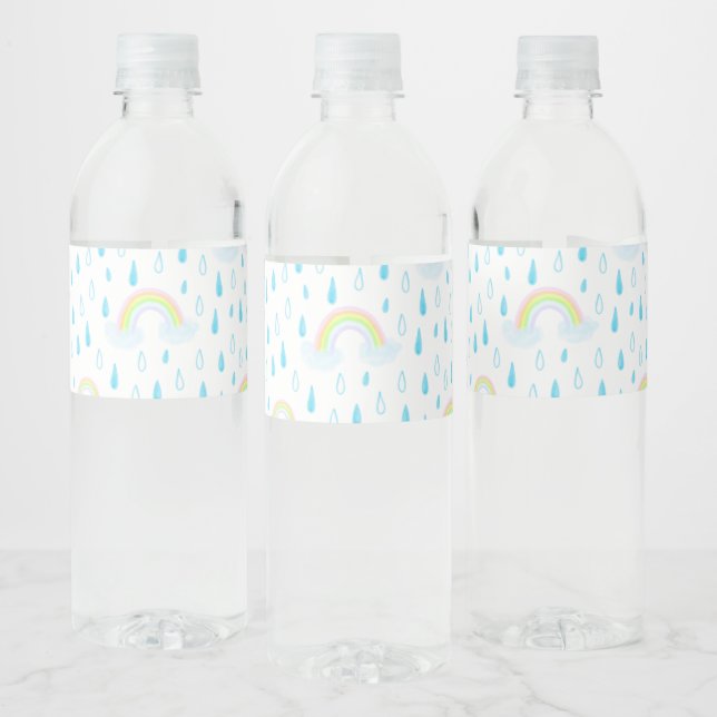 Etiqueta Para Botella De Agua Sueños del arcoiris (Botellas)