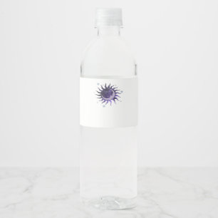 Etiqueta Para Botella De Agua Sunt And Moon Whimsigothic Bruja Gótica