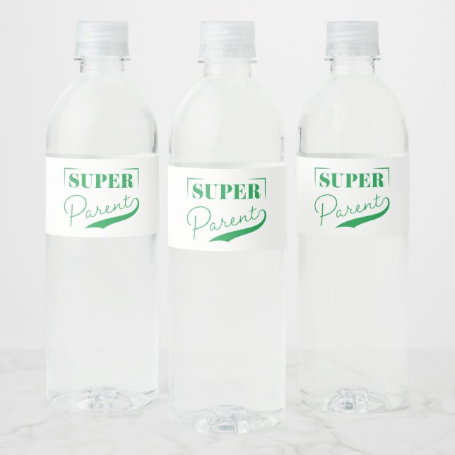 Etiqueta Para Botella De Agua Super Primario (Botellas)