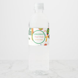 Etiqueta Para Botella De Agua Taco mexicano sobre amor final Fiesta ducha de nov