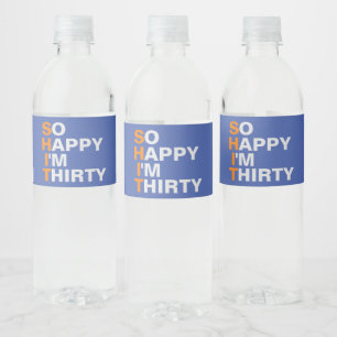 Etiqueta Para Botella De Agua Tan feliz soy el laboratorio de botellas de agua d
