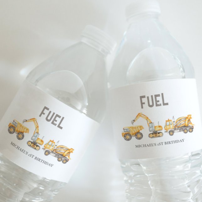 Etiqueta Para Botella De Agua Tema de construcción (Subido por el creador)