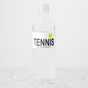 Etiqueta Para Botella De Agua Tenis