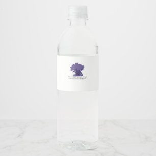 Etiqueta Para Botella De Agua Tinta de Whimsigog - Bosques místicos, Luna Mágica