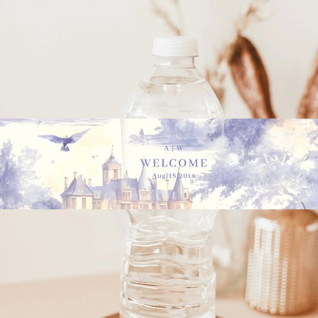 Etiqueta Para Botella De Agua Toile de jouy art (Subido por el creador)