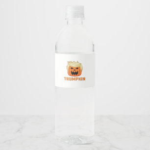 Etiqueta Para Botella De Agua Trumpkin - Divertido lema paródico