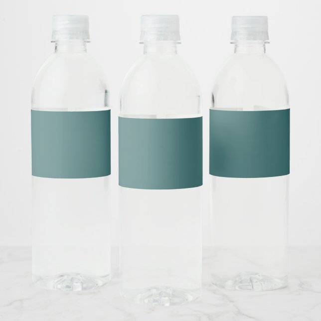 Etiqueta Para Botella De Agua Turquesa Transformadora  (Botellas)