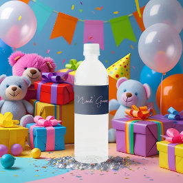 Etiqueta Para Botella De Agua Twinkle Star Baby Boy Food Label