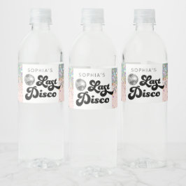 Etiqueta Para Botella De Agua Última Disco Bachelorette Botellas de Agua