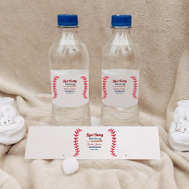 Etiqueta Para Botella De Agua Último swing antes del ring Béisbol Despedida de s