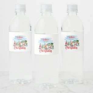 Etiqueta Para Botella De Agua Un bonito romance celebrando la festividad de los 