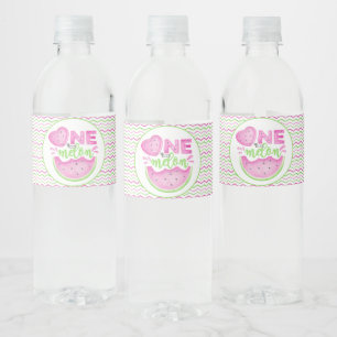 Etiqueta Para Botella De Agua Una en un melón rosa melón de melón de Melón Prime