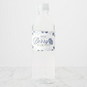 Etiqueta Para Botella De Agua Uno En Un Berry Primer Cumpleaños