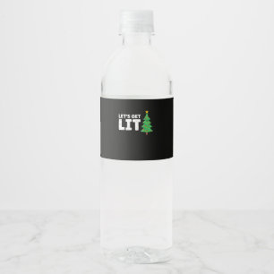 Etiqueta Para Botella De Agua Vamos a conseguir Navidades que beben luz