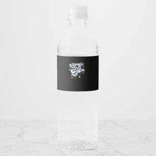 Etiqueta Para Botella De Agua ¡Vamos a encender! Grap ligero para Navidades que 