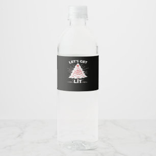 Etiqueta Para Botella De Agua Vamos a encender - White Essential