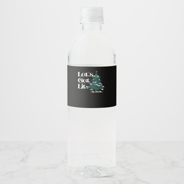 Etiqueta Para Botella De Agua Vamos a ponernos clásicos (Anverso)