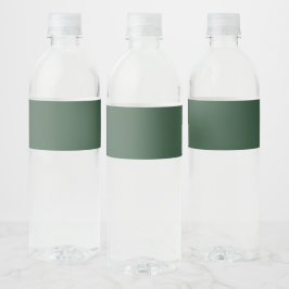 Etiqueta Para Botella De Agua Verde Pino
