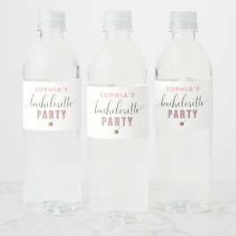 Etiqueta Para Botella De Agua Vintage Cocktail Bachelorette Water Bottle Labs