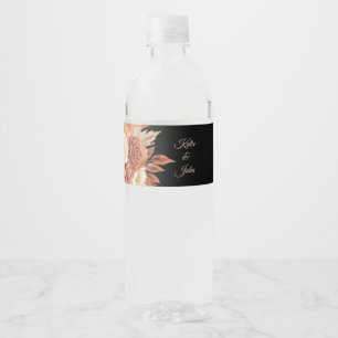 Etiqueta Para Botella De Agua Watercolor Autumn Elegance-Boda-