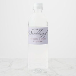 Etiqueta Para Botella De Agua watercolors Florals Modern Botanical Wedding